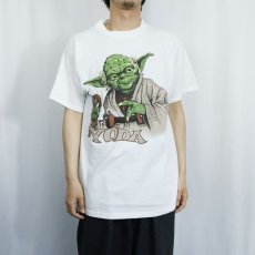 画像2: STAR WARS "YODA" SF映画プリントＴシャツ L (2)
