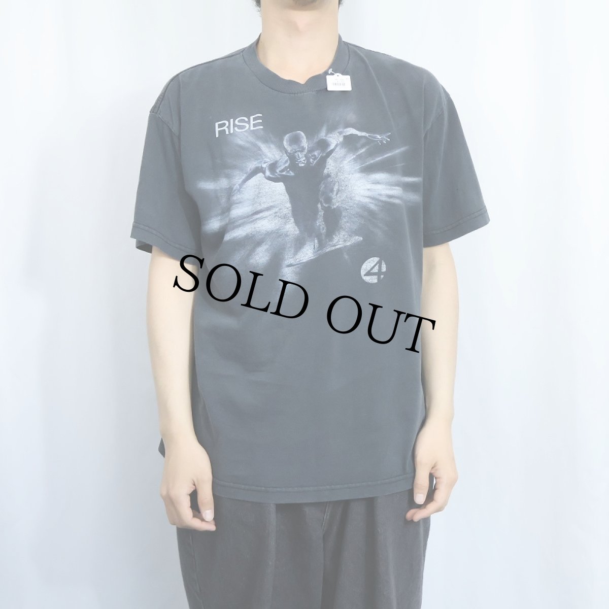 画像2: 2007 Fantastic Four Rise of the Silver Surfer 映画プリントTシャツ BLACK L (2)