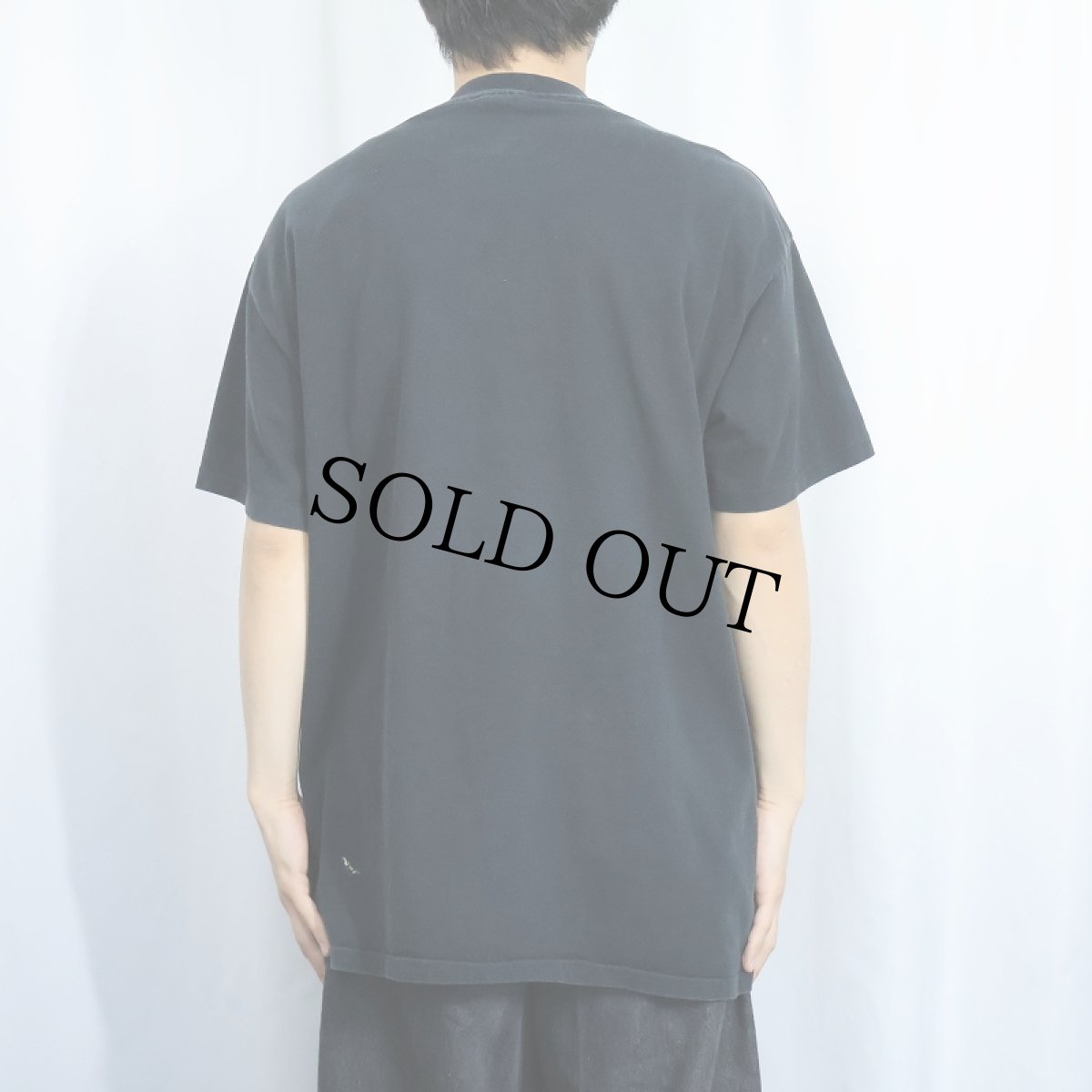 画像3: 90's Bruce Lee  USA製 ハリウッド俳優 フロッキープリントＴシャツ BLACK XL (3)