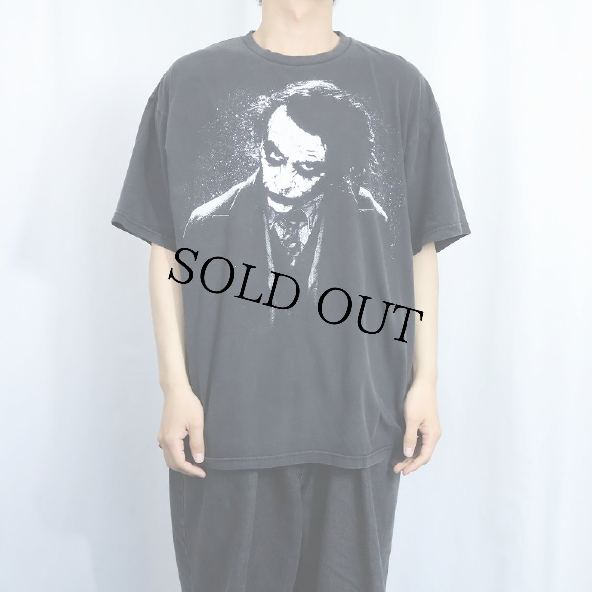 画像2: 2008 The Dark Knight "JOKER" 映画プリントTシャツ BLACK XL (2)