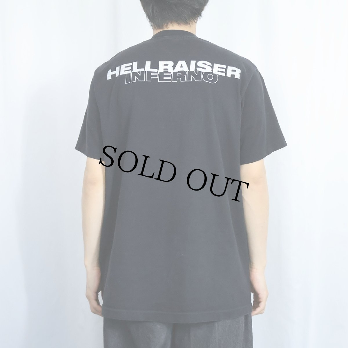 画像4: Hellraiser ホラー映画プリントTシャツ BLACK  (4)