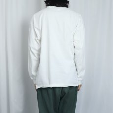 画像4: 2000's NIKE ロゴ刺繍 ロンＴ XL (4)