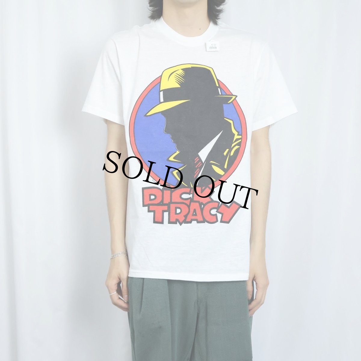 画像2: 90's DIVISION USA製 "DICK TRACY" キャラクタープリントTシャツ L (2)