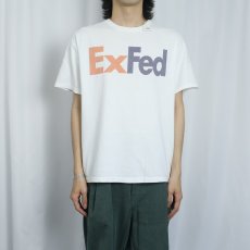 画像2: "ExFed" 企業パロディプリントTシャツ L (2)