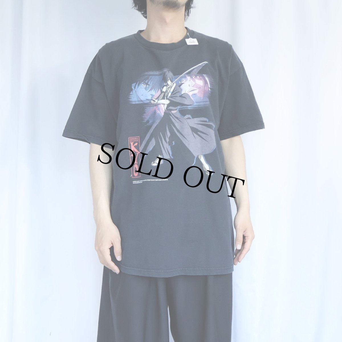 画像2: 2000's SAMURAI DEEPER KYO アニメプリントTシャツ BLACK XL (2)