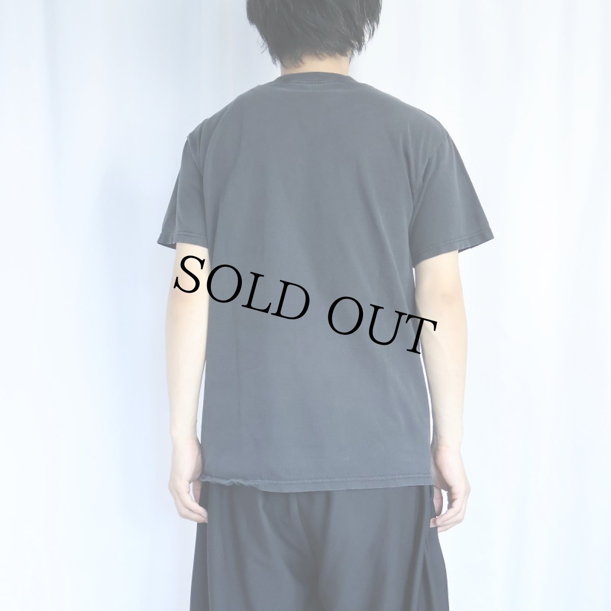 画像3: 2000's Capitol Records レコードレーベル ロゴプリントTシャツ BLACK  (3)