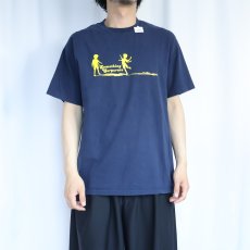画像2: Something Corporate ロックバンドプリントTシャツ NAVY M (2)