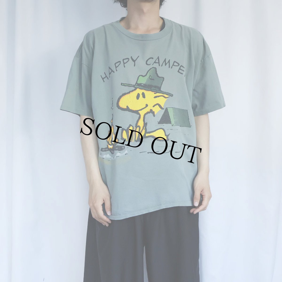 画像2: 90's PEANUTS USA製 "WOODSTOCK" キャラクタープリントTシャツ XL (2)