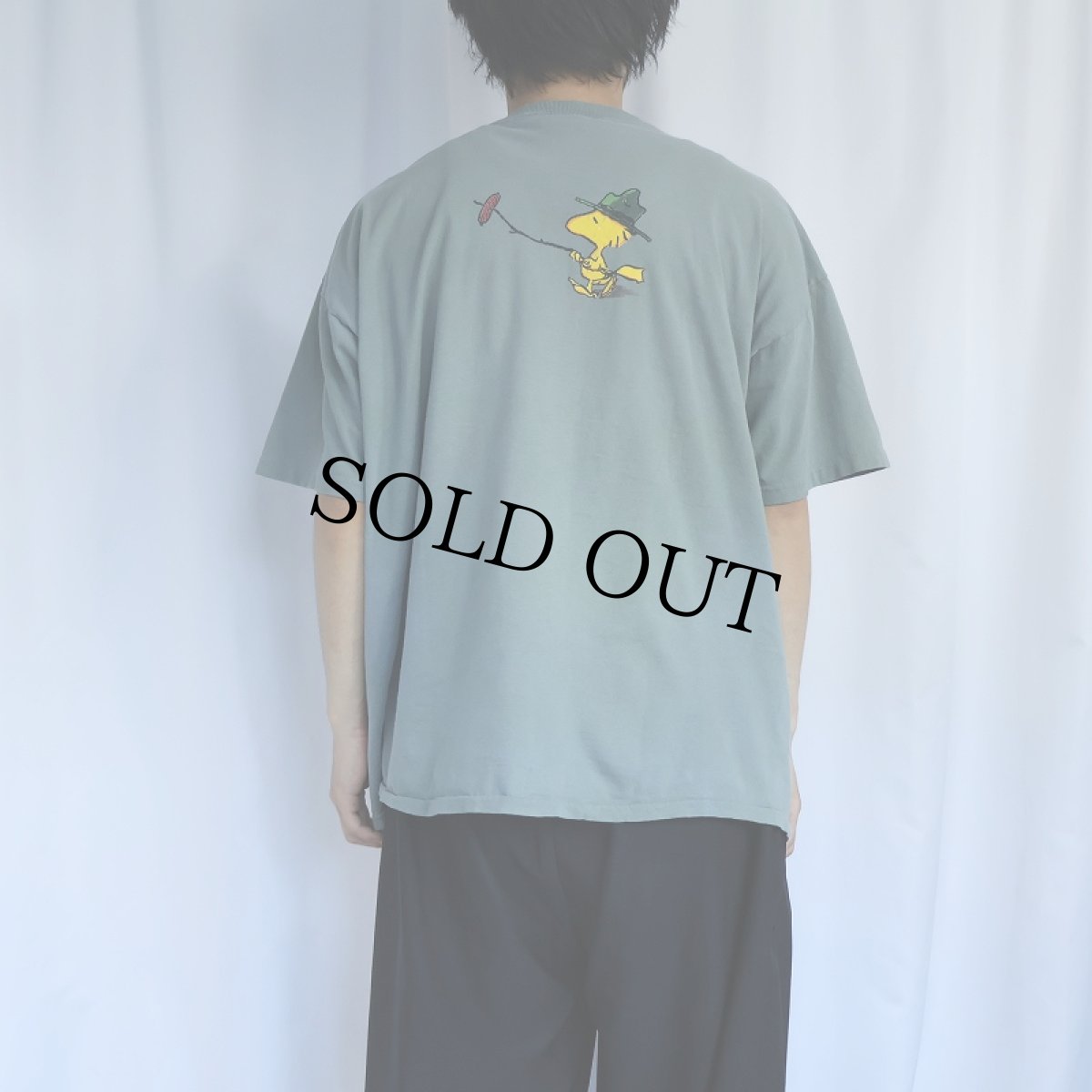 画像3: 90's PEANUTS USA製 "WOODSTOCK" キャラクタープリントTシャツ XL (3)