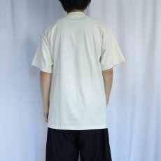 画像3: 90's Norman Rockwell USA製 "Waiting at Crestwood Train Station" アートプリントTシャツ DEADSTOCK L (3)