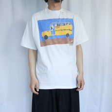 画像2: 90's Woodie "County School Bus" アートプリントTシャツ  (2)
