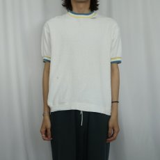 画像2: 70〜80's MG モックネック パイルTシャツ XL (2)