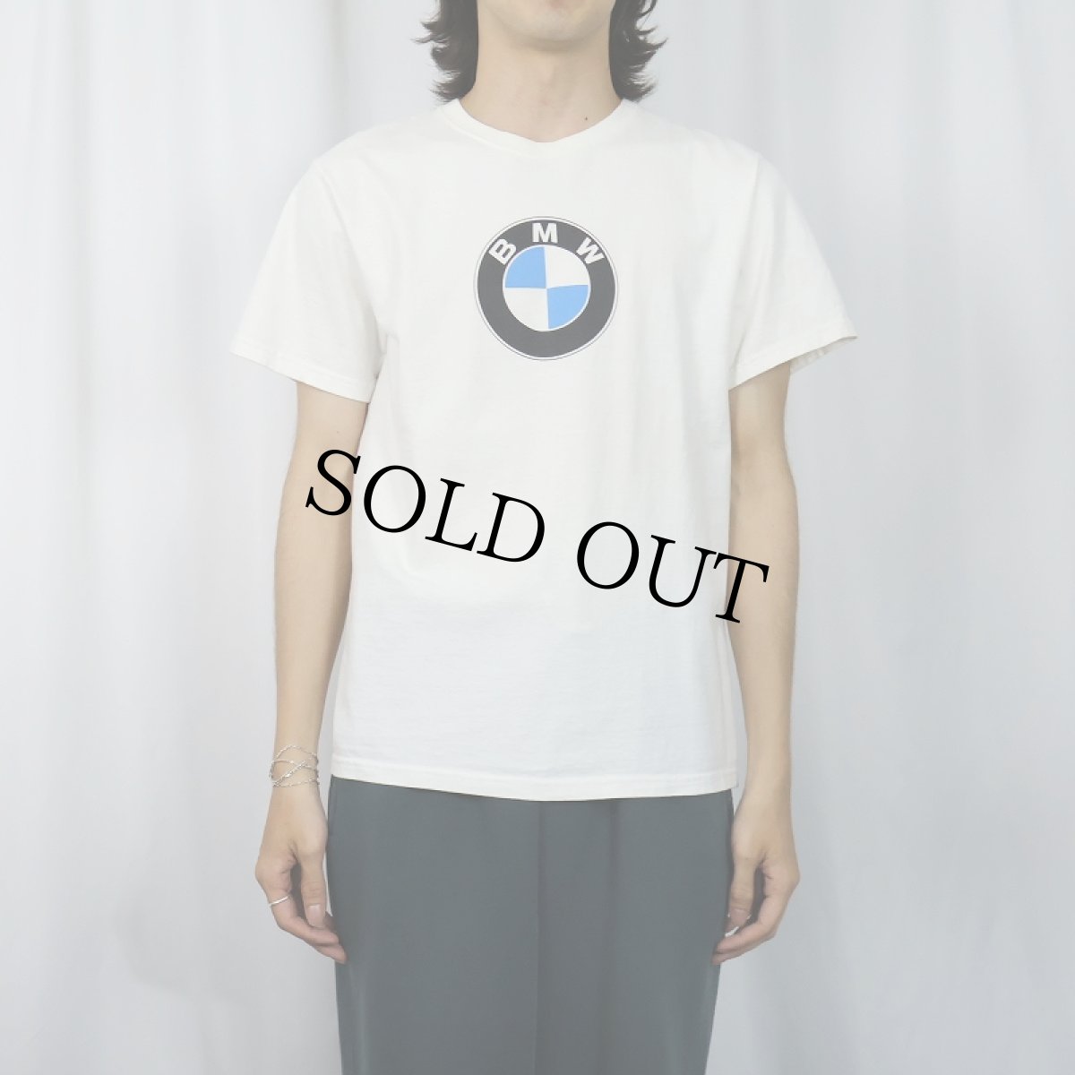 画像2: 90's BMW Lifestyle USA製 ロゴプリントTシャツ M (2)