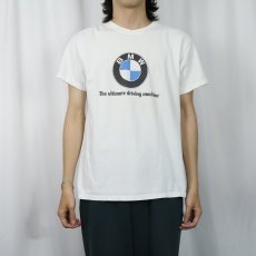 画像2: 90's BMW Lifestyle USA製 ロゴプリントTシャツ M (2)