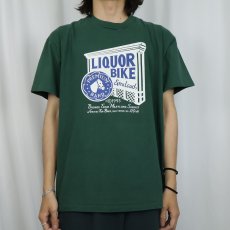 画像2: 90's Liquor Bike USA製 ポストハードコアバンドプリントTシャツ L (2)