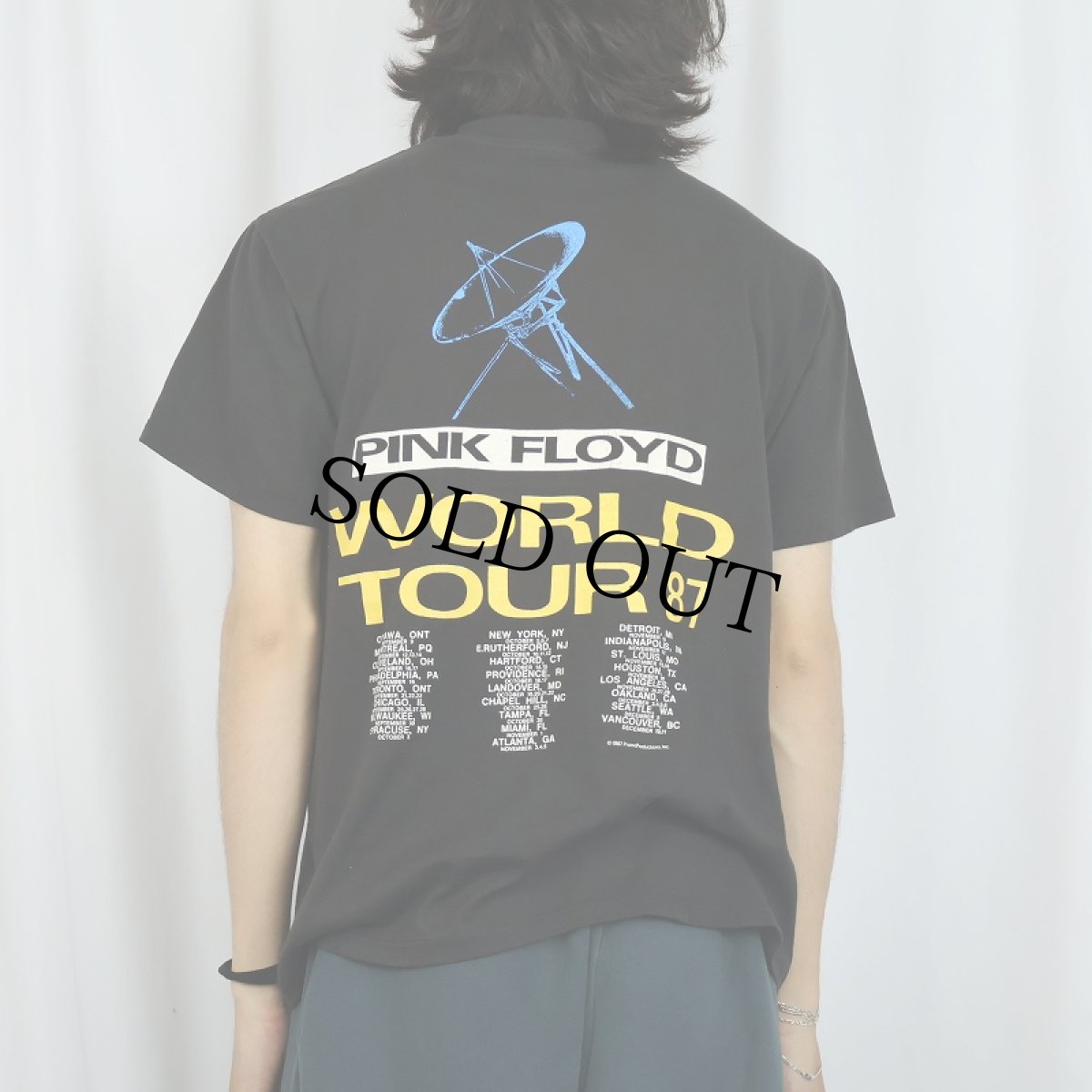 画像4: 80's PINK FLOYD USA製 "A Momentary Lapse Of Reason WORLD TOUR 87" ロックバンドツアーTシャツ L (4)