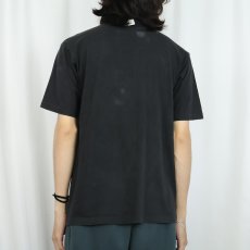 画像3: 90's WILD OATS USA製 ピースマークプリントTシャツ BLACK L (3)