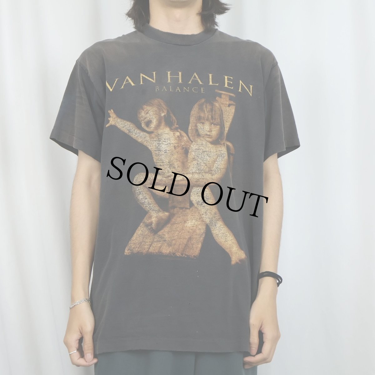 画像2: 90's VAN HALEN USA製 "BALANCE" ロックバンド アルバムプリントTシャツ BLACK XL (2)