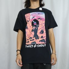 画像2: Twist & Shout Records レコードショップ 映画パロディプリントTシャツ BLACK  (2)