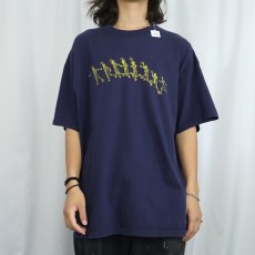 画像2: NIKE バスケットボールプリントTシャツ NAVY XL (2)