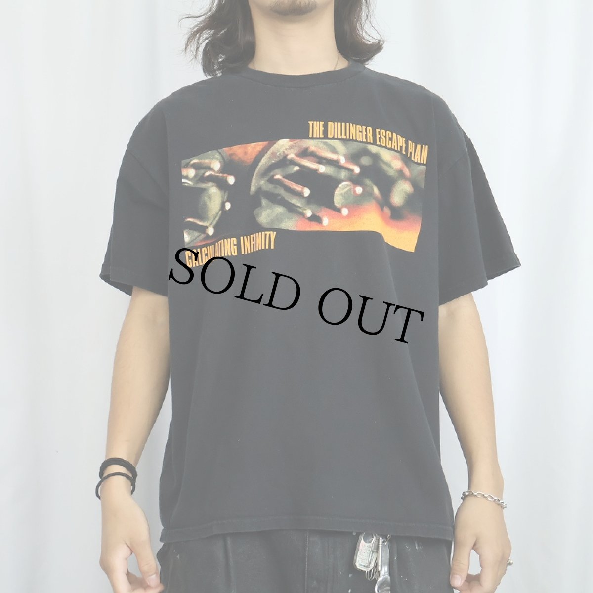 画像3: The Dillinger Escape Plan "Calculation Infinity" ハードコアバンドプリントTシャツ BLACK L (3)