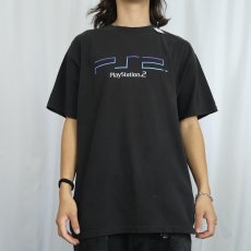 画像3: PlayStation 2 ゲームロゴプリントTシャツ BLACK L (3)