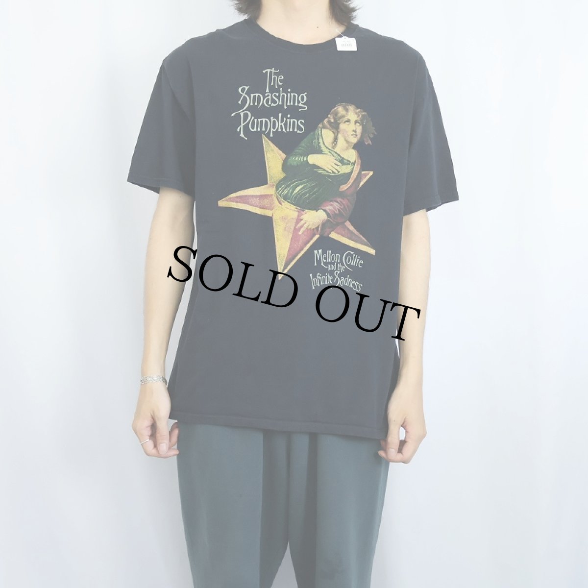 画像2: The Smashing Pumpkins "Mellon Collie And The Infinite Sadness" オルタナロックバンドTシャツ BLACK L (2)