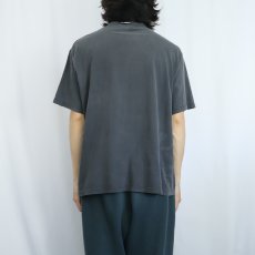 画像3: 90's TOWN CRAFT 無地フェード ポケットTシャツ BLACK M (3)