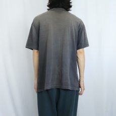 画像3: 90's Dickies USA製 無地フェード ポケットTシャツ BLACK XL (3)
