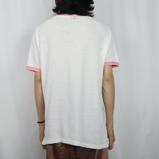 画像3: 70's USA製 "WANTED" マグショットプリント リンガーTシャツ XL (3)