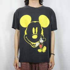 画像2: 90's MICKEY&CO.  "MICKEY MOUSE"  キャラクタープリントTシャツ BLACK ONESIZE (2)
