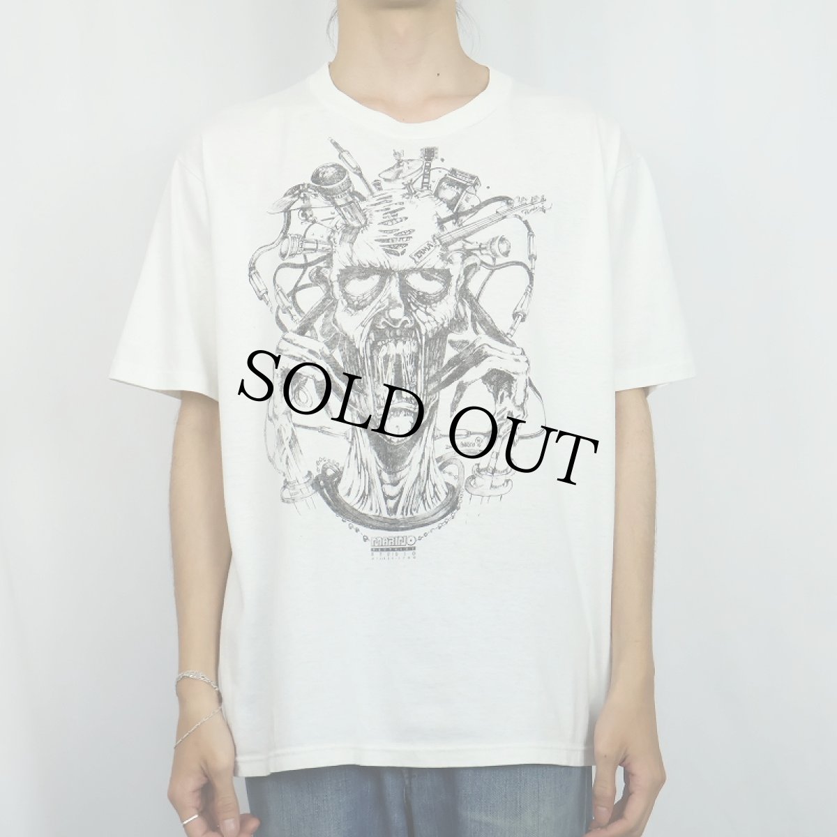 画像3: 90's Dominic Marino USA製 "DAY OF DEATH" アートプリントTシャツ XL (3)