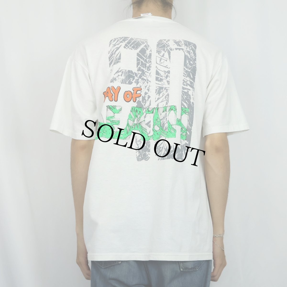画像4: 90's Dominic Marino USA製 "DAY OF DEATH" アートプリントTシャツ XL (4)