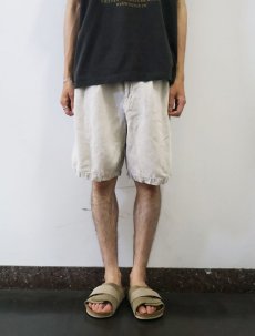 画像2: DANIEL CREMIEUX 2タック リネンショーツ W31 (2)