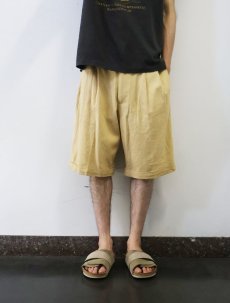 画像2: Trust リネン×レーヨン 2タックショーツ W31 (2)
