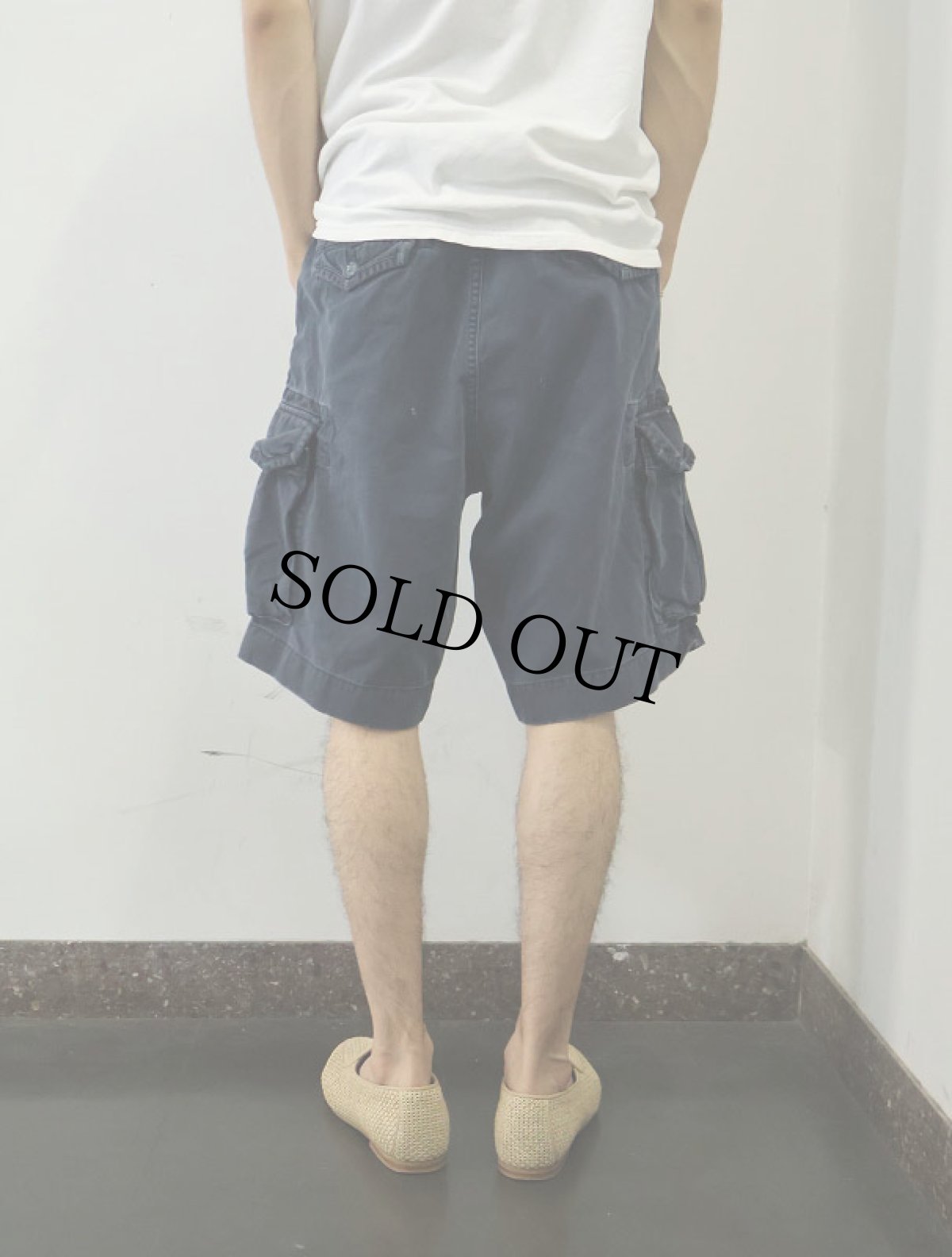 画像3: POLO Ralph Lauren コットンカーゴショーツ NAVY W37 (3)