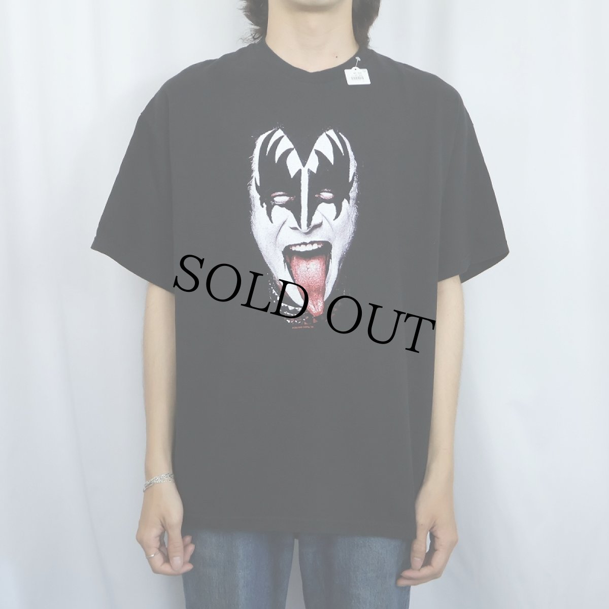画像2: 2000's KISS "Gene Simmons" ヘヴィメタルバンド プリントTシャツ BLACK XL (2)