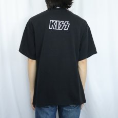 画像3: 2000's KISS "Gene Simmons" ヘヴィメタルバンド プリントTシャツ BLACK XL (3)