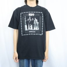 画像3: 90's KISS USA製 ヘヴィメタルバンドプリントTシャツ BLACK XL (3)