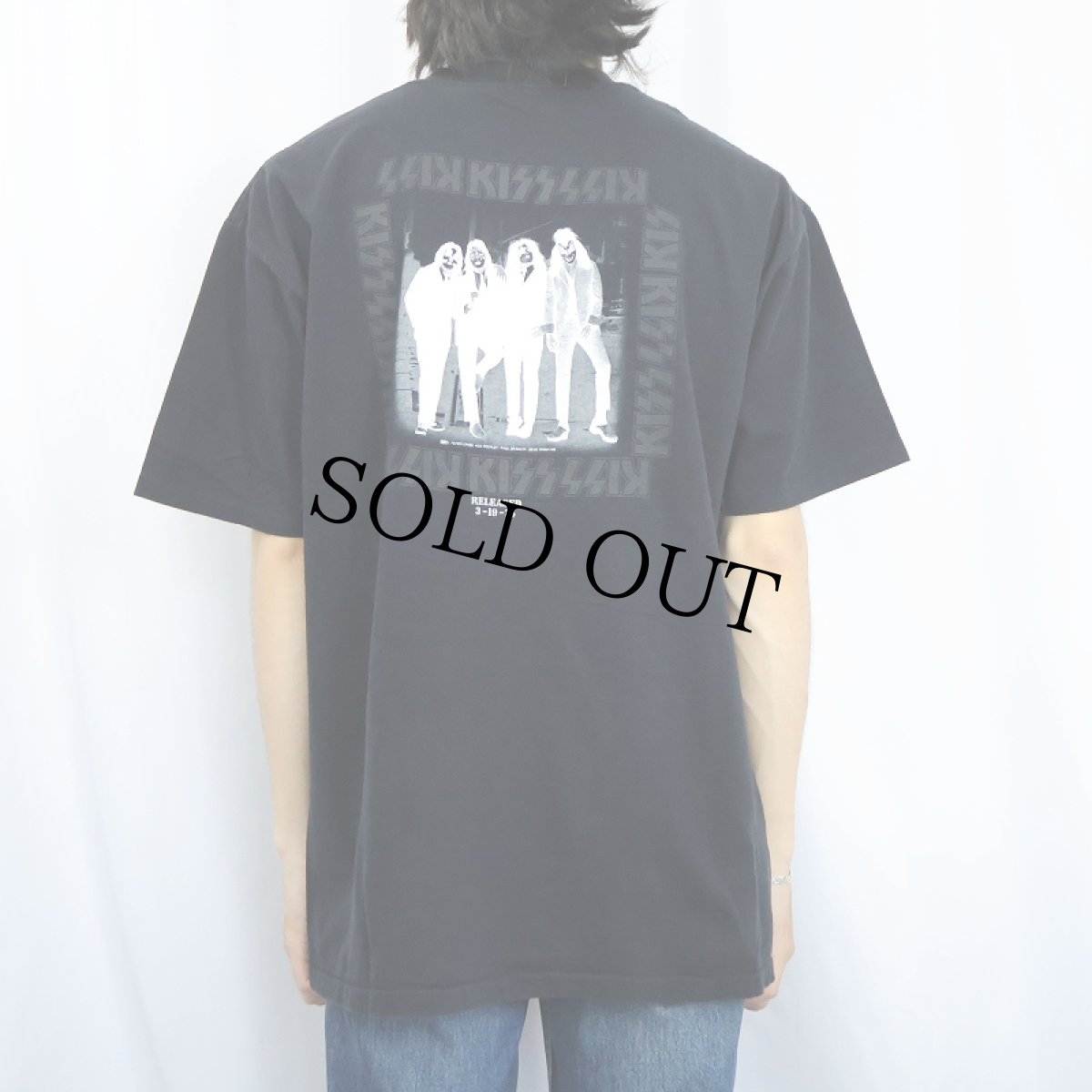 画像4: 90's KISS USA製 ヘヴィメタルバンドプリントTシャツ BLACK XL (4)
