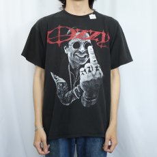 画像2: Ozzy Osbourne ヘヴィメタル ミュージシャンプリントTシャツ BLACK  (2)