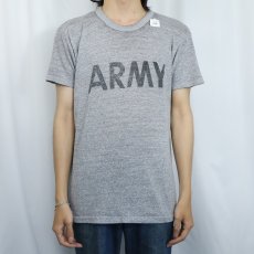 画像2: 80's Chaqmpion トリコタグ USA製 "ARMY" プリントTシャツ M (2)