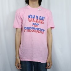 画像2: 80's "OLLIE FOR PRESIDENT" メッセージプリントTシャツ XL (2)