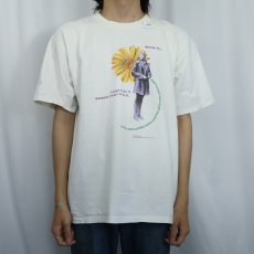 画像2: Amelia Earhar "Women Fly" 女性飛行士フォトプリントTシャツ L (2)