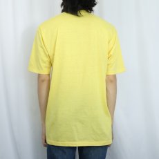 画像3: 70's "SQUEEZE ME" オレンジイラストプリントTシャツ XL  (3)