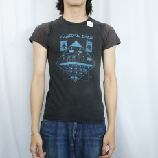画像2: 70's GRATEFUL DEAD "EZYPT" ロックバンドプリントTシャツ BLACK (2)