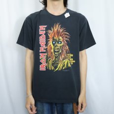 画像2: 2000's IRON MAIDEN ヘヴィメタルバンドプリントTシャツ BLACK L (2)
