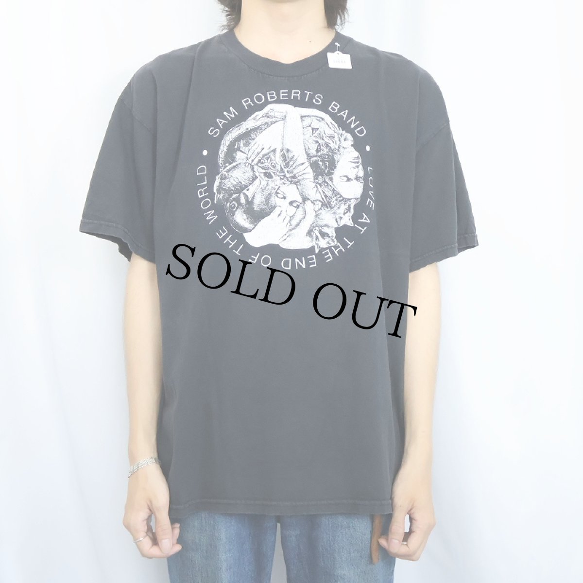 画像3: Sam Roberts "Love at the End of the World" ロックミュージシャン プリントTシャツ BLACK XL (3)