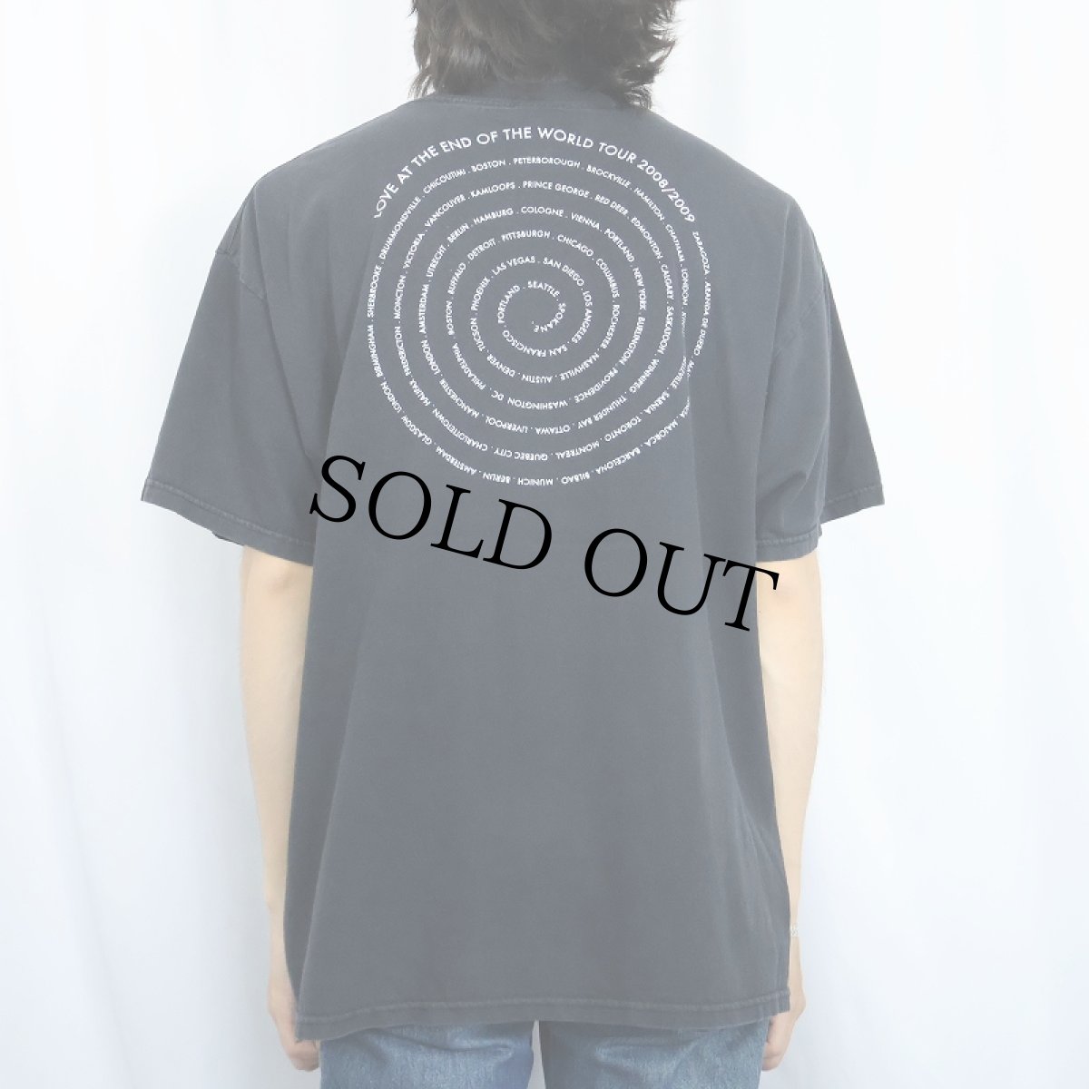 画像4: Sam Roberts "Love at the End of the World" ロックミュージシャン プリントTシャツ BLACK XL (4)