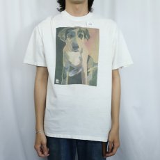 画像2: 90's IAMS COMPANY USA製 犬イラストプリントTシャツ L (2)
